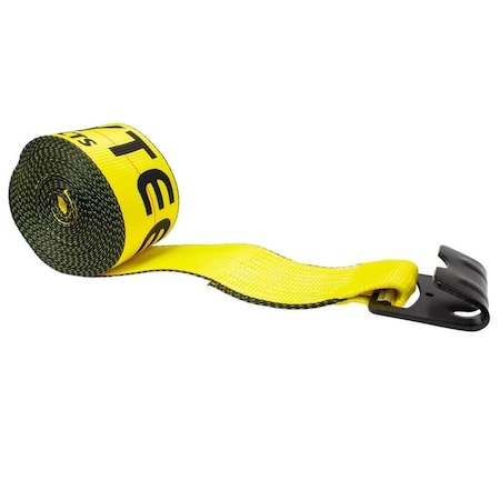 Mytee Products 4 in. x 40 ft. Winch Strap with Flat Hook WS440