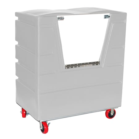 Myton Industries Security Transfer Truck, 34 cubic ft., WHT, Caster Type: (2) Swivel with Brake, (2) Rigid VFC-4829H6SP WH