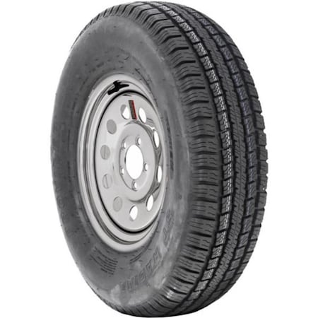 Grandes Travesuras A225R645SM 5 on 4.5 in. TR225 Radial Trailer Tire with 15 in. Silver Mod Wheel GR3569041