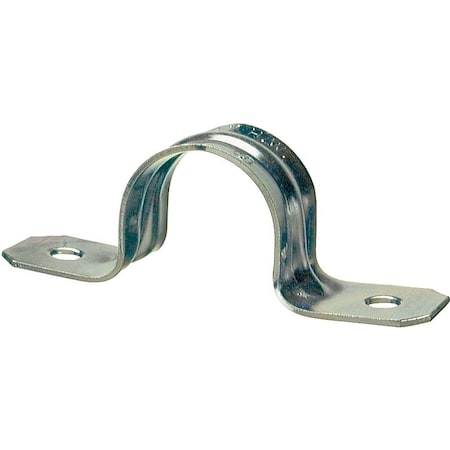 Halex Strap, Conduit Use, 1-1/2 in, Steel, Galvanized 26125