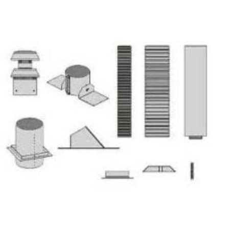 Empire Direct Vent Vertical Vent Kit DVVK4FV