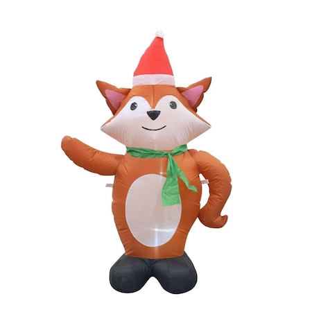 Jeco 4 ft. Inflatable Standing Fox Christmas Decoration CHD-OD066