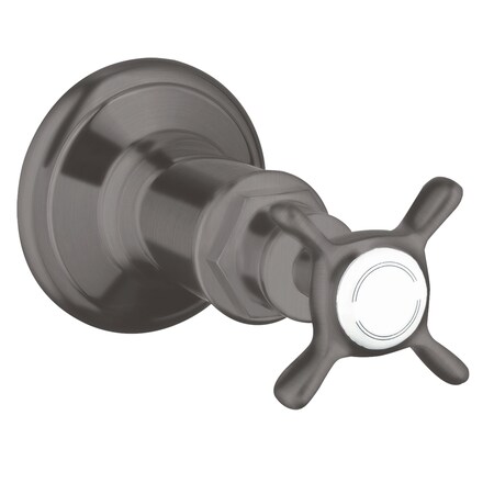 Axor Montreux Volume Control Trim with Cross Handle in Brushed Black Chrome 16873341
