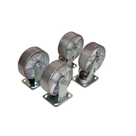 Vestil 8"X2" SEMI-STEEL CASTER KIT 4800 lb CAP, PK4 D-CK4-SC8-2