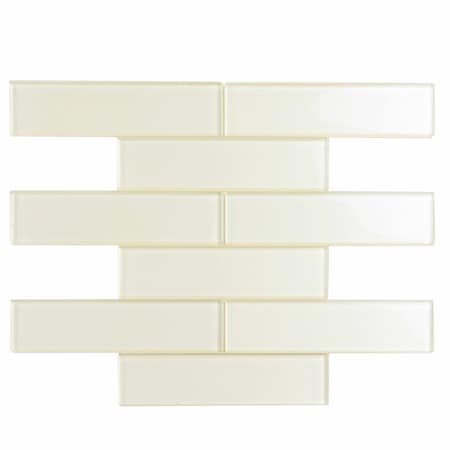 Apollo Tile Powder White 11.8 in x 11.8 in Glass Glossy Floor and Wall Mosaic Tile 4.83 sqft/case, 5PK APLC8805A