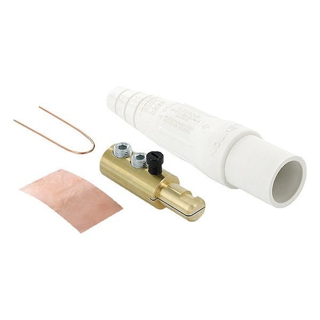 Leviton Cam-Type Male Plug 16 Series Wh 16D24-BUW