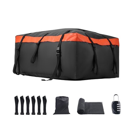 Vevor Car Rooftop Cargo Carrier Bag 23 Cubic Feet 840D PVC Car Roof Luggage Cargo Bag THCB-T1123