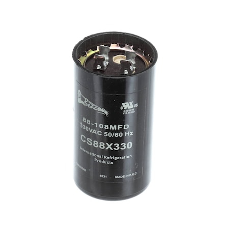 Kolpak Capacitor, Start, 330 Volt, 88-108 uF, 50/60HZ 550008218