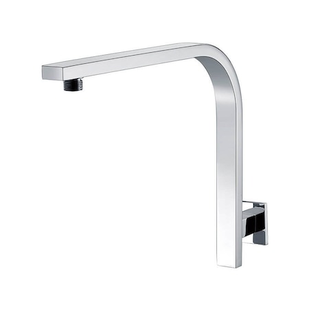 Mountain Plumbing Square Shower Riser (12") in Unlacquered Brass MT29/ULB