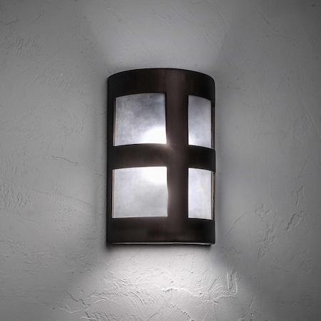 Luxury Lighting Varien Bay 15 in Tall Ceramic Outdoor Wall Light, Rubbed Bronze Paint Finish, 2PK (2) 103-77(W4)-ABr-ud-7-17