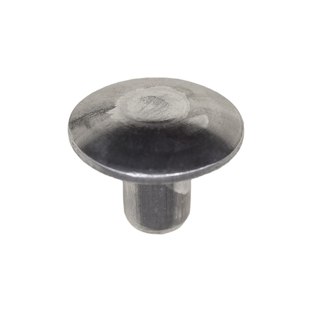 Auveco 1/4in Diameter x 3/8in Solid Aluminum Brazier Head, 100PK 9647