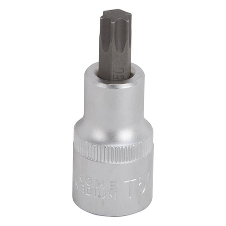 Vulcan Fractional Star Bit Socket, T50 Tip, Chrome 3505012414