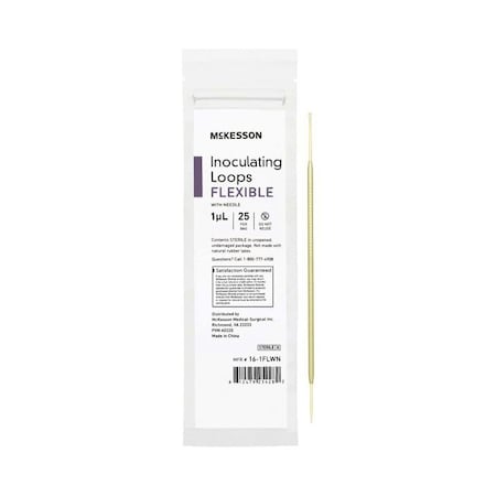 Mckesson Inoculating Loop with Needle, 1 uL, 20-Centimeter Length, 1000PK 16-1FLWN