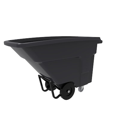 Toter 3/4 Cubic Yard 875 lbs. Capacity Standard Duty Nestable Tilt Truck, Industrial Gray NT175-00IGY