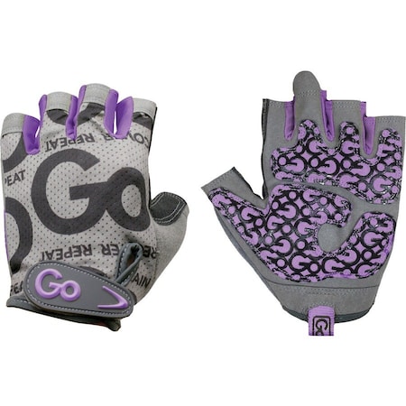 Gofit Women's Pro Trainer Gloves with Padded Go-Tac Palm (Purple/Medium) GF-WGTC-M/PPL