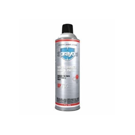 Sprayon SP705 Non-Chlorinated Brake and Parts Cleaner, 20oz Capacity, Aerosol Can, Mild Solvent Scent, 12PK 425-SC0705000