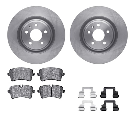 Dynamic Friction Co DFC Rotors with EURO 5000 Ceramic Brake Pads includes Hardware 6612-73255