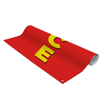 Showdown Displays 3.5 Ft Frameworx Banner Display Graphic (Single-Sided, 13 Oz. Smooth Scrim Vinyl) - Clearance Red 908081-002