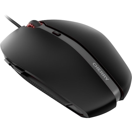 Cherry Gentix 4K- Black Optical Mouse Up To 3600 Dpi W/Solid Rubber Sides JM-0340-2