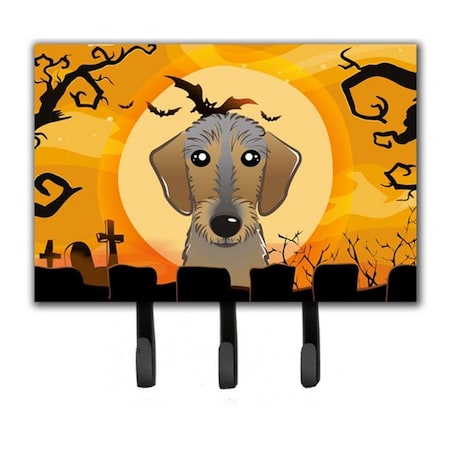 Carolines Treasures Halloween Wirehaired Dachshund Leash and Key Holder BB1791TH68
