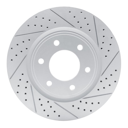 Dynamic Friction Co DFC Geoperformance Rotor - Drilled and Slotted 830-68016R