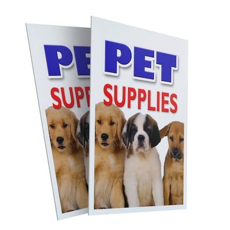 Signmission Pet Supplies, Plastic Signs Only 24 Inch x 36 Inch, Corrugated Plastic, 2PK CSB-2436-2PACK-Pet Supplies
