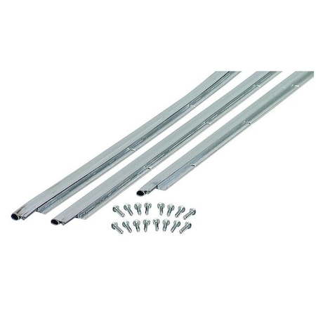 M-D Building Products 0 Jamb Weatherstrip, 78 in W, 316 in Thick, 84 in L, AluminumVinyl, Silver 1073