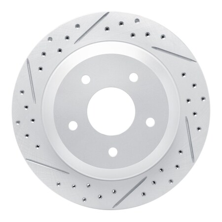 Dynamic Friction Co DFC Geoperformance Rotor - Drilled and Slotted 830-47021L
