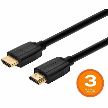 Monoprice 8K ULTRA HIGH SPEED HDMI CABLE 6FT - 48GBPS BLACK, 3PK 39481