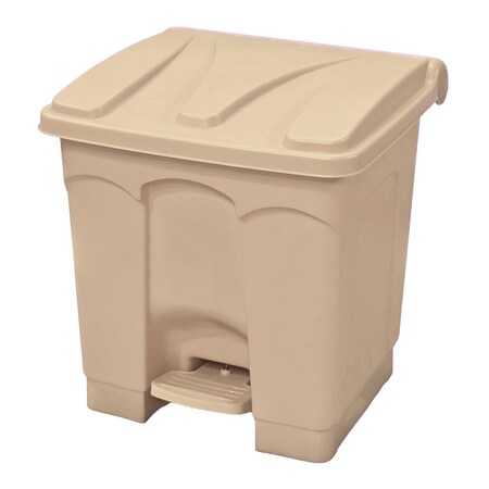 Quantum Storage Systems Step-On Contianer, 8 Gallon, Beige CSO-08BG