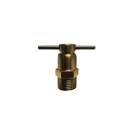 Midland Industries COCK DR 3/8IN MIP BRS 150PSI HDL PIN 46082