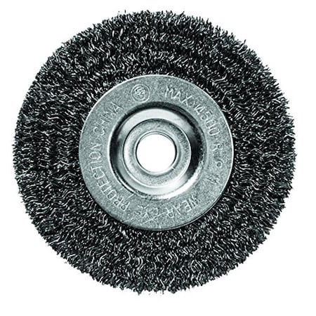Century Drill & Tool 4 x 0.5 in. Fine Bench Grinder Wire Wheel, 2PK CY76843