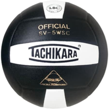 Tachikara SV5WSC.BKW Sensi-Tec Composite High Performance Volleyball - Black-White SV5WSC.BKW