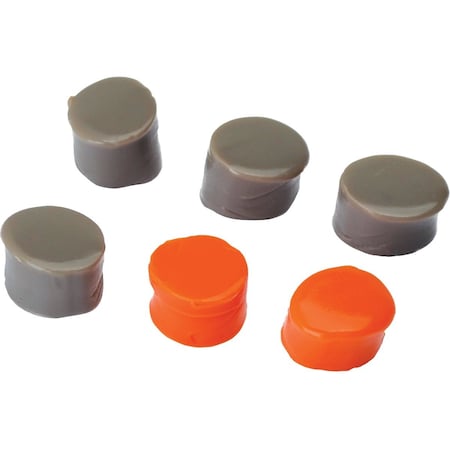 Walkers Silicone Putty Orange & Dark Earth Ear Plugs, 3-Pair GWP-SILPLG-OFDE