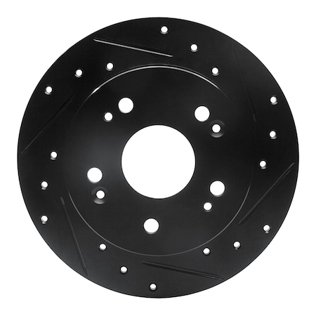 Dynamic Friction Co DFC Brake Rotor - Drilled and Slotted - Black 633-59024R