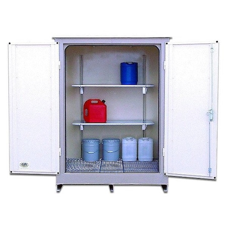 Denios SafetyStorageLockerShelfKit, Gray N05-7275