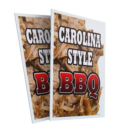 Signmission Carolina Style Bbq, Plastic Signs Only 24 Inch x 36 Inch, Corrugated Plastic, 2PK CSB-2436-2PACK-Carolina Style Bbq