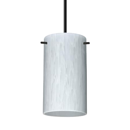 Besa Lighting Besa Stilo 7 Pendant, Carrera, Black Finish, 1x 5W LED 1BT-440419-LED-BK