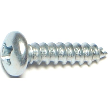 Midwest Fastener Thread Cutting Screw, #8 x 3/4 in, Zinc Plated Pan Head Phillips Drive 03240