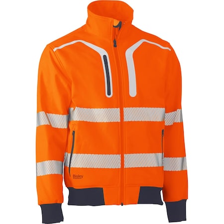 Bisley ANSI Type R Class 3 Soft Shell Jacket 333M6979T-OR/2XL