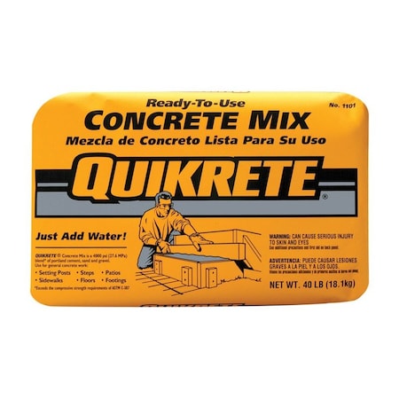Quikrete Concrete Mix 40 lb Gray 1101-40