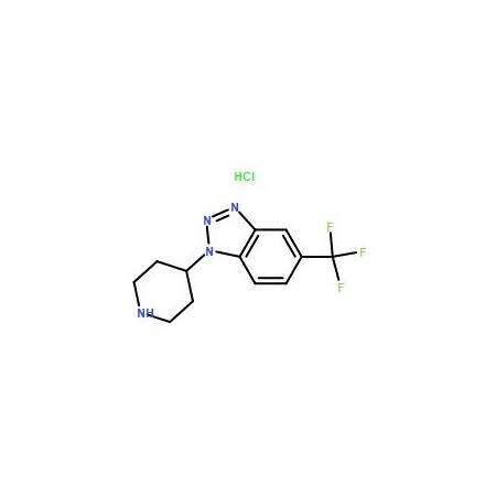 Ak Scientific 1-Piperidin-4-yl-5-(trifluoromethyl)-1H-1, 2, 3-benzotriazole hydrochloride hydrate (100mg), CAS 3069 Y8646-100mg