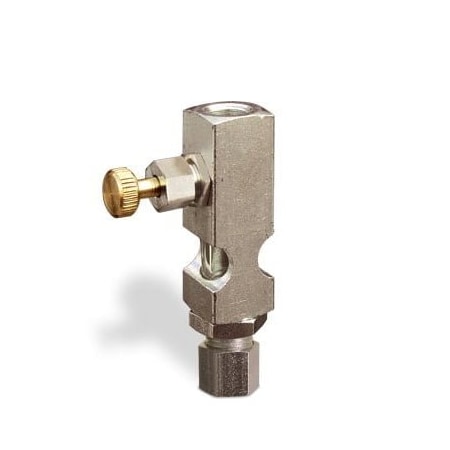 Oil-Rite Straight Sight Feed Valves with 1/8in. Inlet, Vented - Handwheel, 1/8in. Female NPT, 1/4in. OD Tube B1628-415B1HW