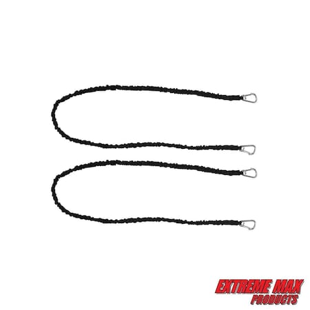 Extreme Max 3006.2897 BoatTector High-Strength Line Snubber&Storage Bungee Value-72" w Medium Hooks 3006.2897