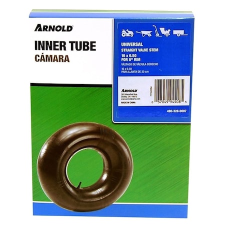 Arnold Wheelbarrow Inner Tube, For 8 in Rim, 16 x 612 in Tire 490-328-0007