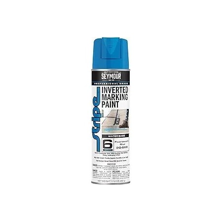 Seymour Midwest Stripe 6-Series Inverted Ground Marking Paint, Fluorescent Blue net 17oz. 20669-1