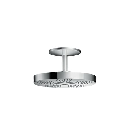 Axor ONE Showerhead 280 2-Jet with Ceiling Mount Trim, 2.5 GPM in Chrome 48483001