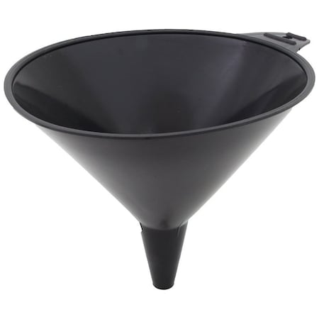 Flotool 0 Large Funnel, 2 qt Capacity, HighDensity Polyethylene, Black, 834 in H 5064