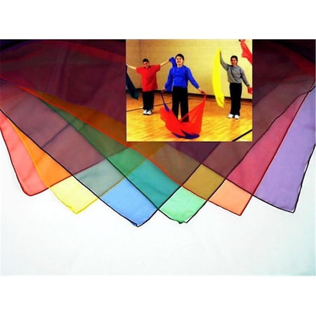 Active Athlete 54 x 54 Inch Rhythm Activities Scarves - Set of 6 AC2576207