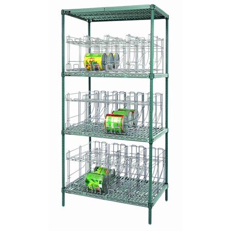 Quantum Storage Systems CAN RACK UNIT 24 X 48 X 74 W/15 CAN RACKS GREEN EPOXY WR74-CR2448WPM